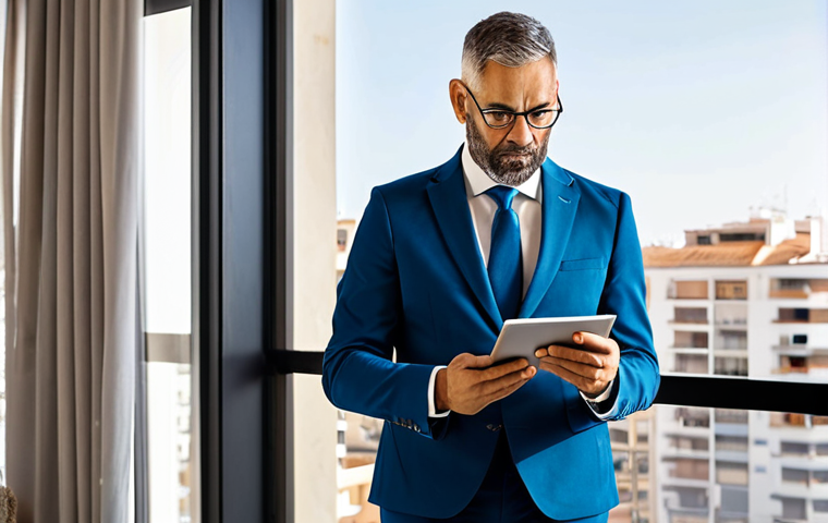 **

"A professional real estate appraiser, fully clothed in appropriate office attire (skirt suit or pantsuit), inspecting a modern apartment in Valencia, Spain. The apartment features large windows with natural light. The appraiser is holding a tablet and taking notes. Safe for work, appropriate content, perfect anatomy, natural proportions, professional, modest, family-friendly, well-formed hands, proper finger count, natural body proportions."

**